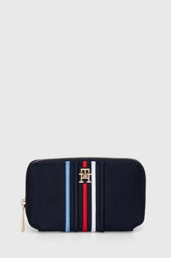 Peňaženka Tommy Hilfiger dámska, tmavomodrá farba, AW0AW16018