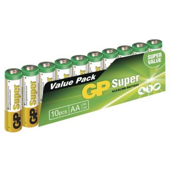 GP SUPER ALKALICKE BATERIE AA, 10KS, B1320G