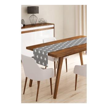 Behúň na stôl z mikrovlákna Minimalist Cushion Covers Grey Stars, 45 x 140 cm
