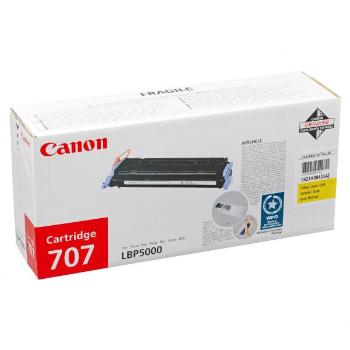 CANON CRG707 Y - originálny toner, žltý, 2000 strán