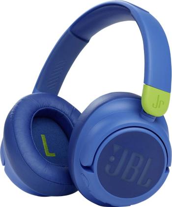JBL Harman JR 460NC  Bluetooth, káblové detské slúchadlá Over Ear cez uši eliminácia hluku modrá