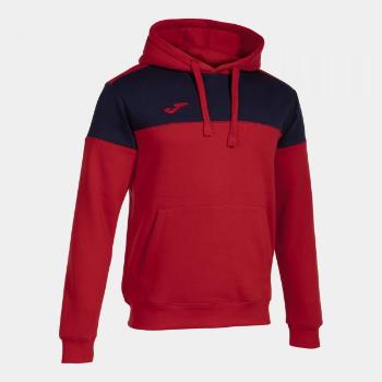 CREW V HOODIE RED NAVY L