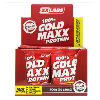 XXLABS 100% Gold maxx proteín mix príchutí vrecká 20 x 30 g
