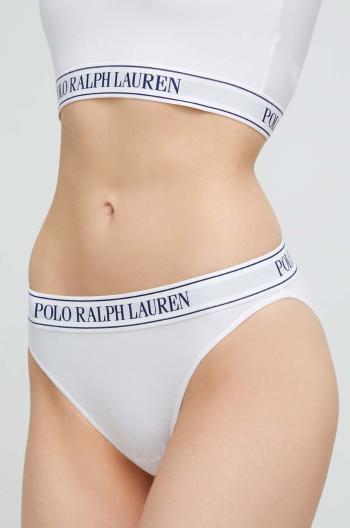 Nohavičky Polo Ralph Lauren biela farba