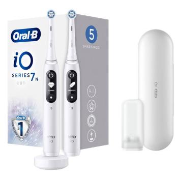 ORAL-B IO SERIES7 WHITE ALABASTER DUO ELEKTRICKY ZUBNA KEFKA 2KS