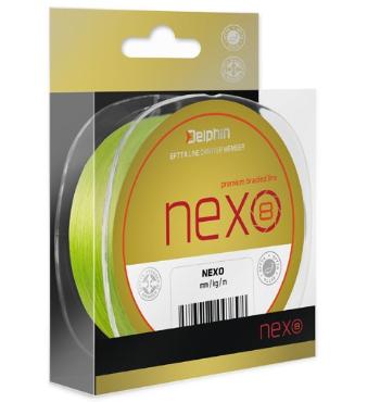 Delphin splietaná šnúrka nexo 8 fluo-priemer 0,10 mm / nosnosť 13,6 lb / návin 1300 m