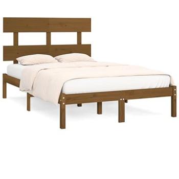Rám postele medovo hnedý masívne drevo 135 × 190 cm Double, 3104651