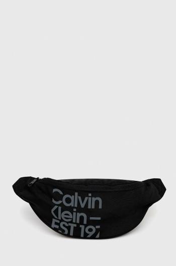 Ľadvinka Calvin Klein Jeans čierna farba