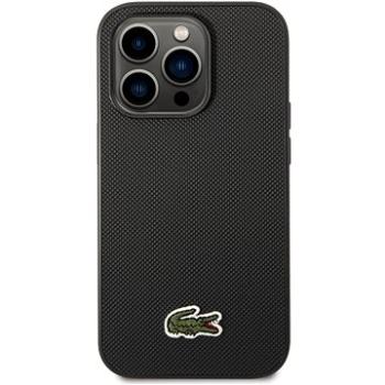 Lacoste Iconic Petit Pique Logo Zadný Kryt na iPhone 14 Pro Black (LCHCP14LPVCK)