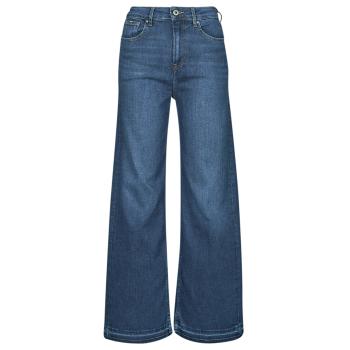 Pepe jeans  WIDE LEG JEANS UHW  Rifle flare / široké Modrá