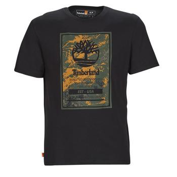 Timberland  Tričká s krátkym rukávom SS Printed Logo Tee (Authentic)  Čierna