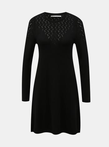 Čierne svetrové šaty ONLY Molli