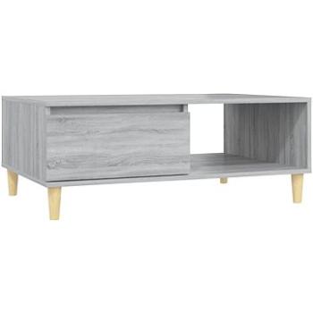 SHUMEE Konferenčný stolík sivý sonoma 90 × 60 × 35 cm drevotrieska, 813171