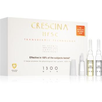 Crescina Transdermic 1300 Re-Growth and Anti-Hair Loss starostlivosť pre podporu rastu a proti vypadávaniu vlasov pre mužov 20x3,5 ml