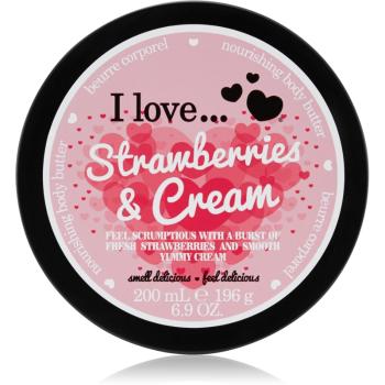 I love... Strawberries & Cream telové maslo 200 ml