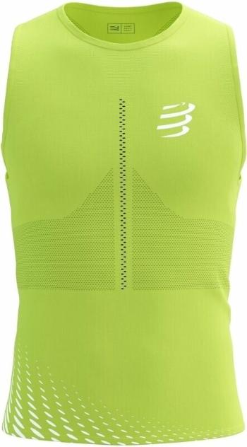 Compressport Pro Racing Singlet M Evening Primrose/White M