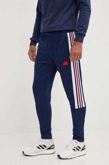 Tepláky adidas Tiro modrá farba, s aplikáciou, IY4517