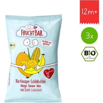 FruchtBar BIO chrumky korytnačky kukurica, mango a banán 3× 30 g (8594205750270)