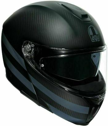 AGV Sportmodular Dark Refractive Carbon/Black XXS Prilba