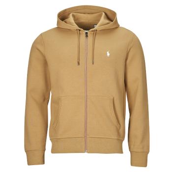 Polo Ralph Lauren  SWEATSHIRT ZIPPE EN DOUBLE KNIT TECH  Mikiny Béžová