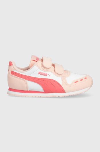 Detské tenisky Puma Cabana Racer SL 20 V PS ružová farba