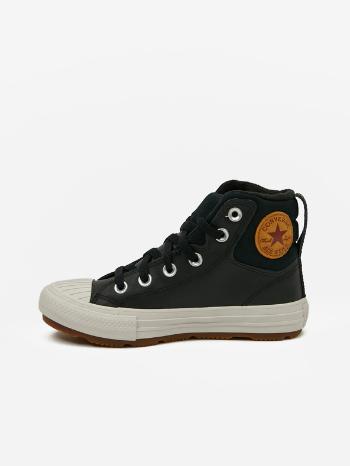 Converse Chuck Taylor All Star Berkshire Boot Leather Tenisky dětské Čierna