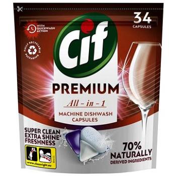 CIF Premium Clean All in 1 Regular kapsuly do umývačky 34 ks (8710522794579)