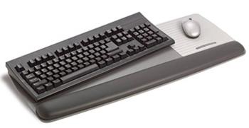 3M WR422LE Keyboard+Mouse gélová opierka pod zápästie čierna, sivá