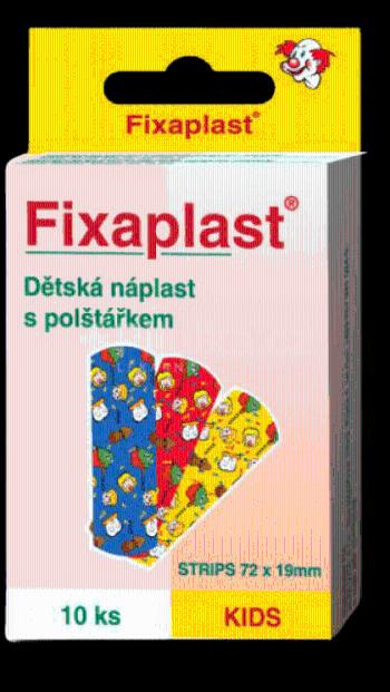 Fixaplast Kids Detská náplasť strip s vankúšikom 72 x 19 mm 10 ks