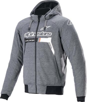 Alpinestars Chrome Ignition Hoodie Melange/Dark Gray/White 2XL Textilná bunda