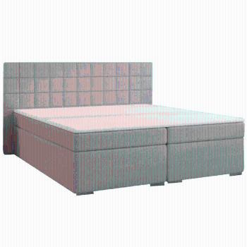 Boxspringová posteľ, 160x200, sivá, NAPOLI KOMFORT, rozbalený tovar