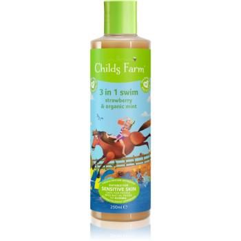 Childs Farm 3 in 1 Swim Strawberry & Organic Mint 3 v 1 šampón, kondicionér a sprchový gél pre deti 250 ml