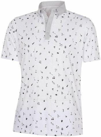 Galvin Green Miro Mens Polo Shirt White/Black 2XL