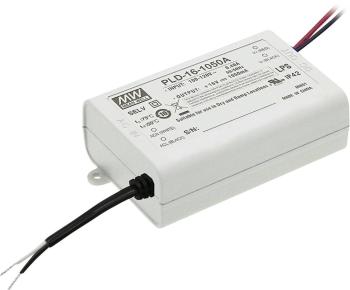 Mean Well PLD-16-1050B LED driver  konštantný prúd 16 W 1.05 A 12 - 16 V/DC bez možnosti stmievania