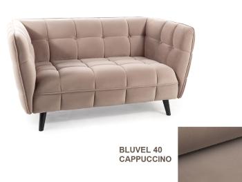 Pohovka CASTELLO 2 VELVET Signal Cappuccino