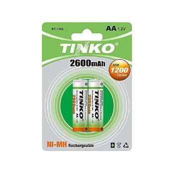 Batéria AA (R6) nabíjacia 1,2V/2600mAh TINKO NiMH 4ks