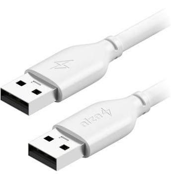 AlzaPower Core USB-A (M) to USB-A (M) 2.0, 3 m biely (APW-CBAMAM230W)
