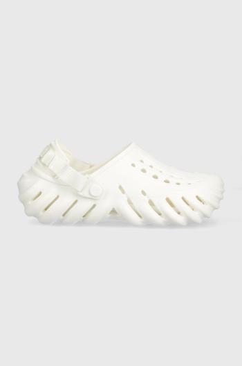 Šľapky Crocs Echo Clog biela farba, 207937