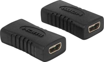 Delock 65505 HDMI adaptér [1x HDMI zásuvka D Micro - 1x HDMI zásuvka D Micro] čierna pozlátené kontakty