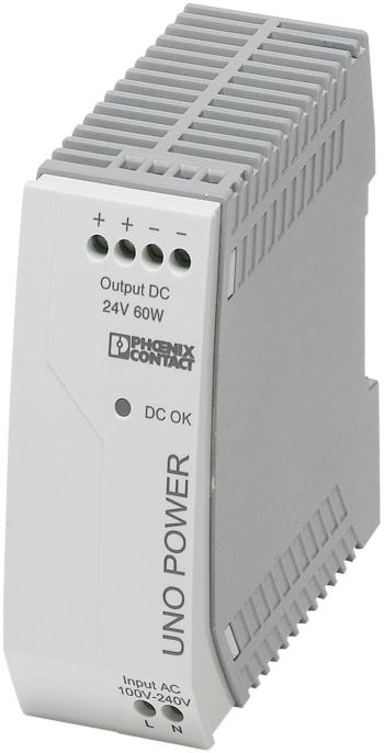 Phoenix Contact UNO-PS/1AC/24DC/60W sieťový zdroj na montážnu lištu (DIN lištu)  24 V/DC 2.5 A 60 W 1 x