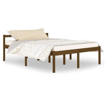 Rám postele medovo hnedý masívna borovica 150 × 200 cm King, 810622