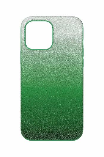 Puzdro na mobil Swarovski 5650674 HIGH 13 PRO MAX zelená farba
