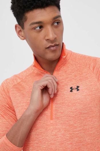 Tréningová mikina Under Armour Tech 2.0 oranžová farba, melanžová