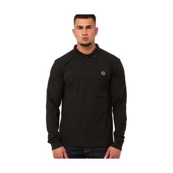 Marshall Artist  Siren Long Sleeve Polo Shirt Black  Tričká a polokošele Čierna