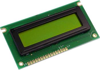 Display Elektronik LCD displej   žltozelená 16 x 2 Pixel (š x v x h) 84 x 44 x 6.5 mm DEM16217SYH