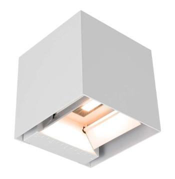 LED Solution Biele LED fasádne solárne svietidlo hranaté s pohybovým čidlom 9W IP65 Farba svetla: Denná biela 11887