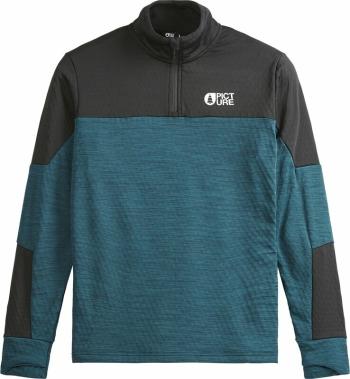 Picture Lokka Grid 1/4 Fleece Deep Water L Outdoorová mikina