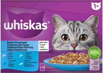 WHISKAS Kapsička Rybací výber v želé 12pack