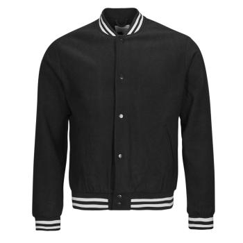 Jack & Jones  JJZAC WOOL BOMBER  Bundy Čierna