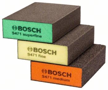 Bosch Accessories 2608621253 Sada brúsnych húb S471 Best for Flat &amp; Edge, 3-dielna, 69 x 97 x 26 mm, M, F, SF     3